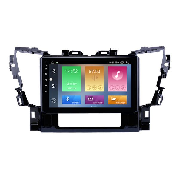 Voiture Dvd Gps Navigation Lecteur Multimédia Am Fm avec Bluetooth pour Toyota Alphard 2015-2016 Prise en charge du contrôle du volant Carplay 10 pouces Stéréo