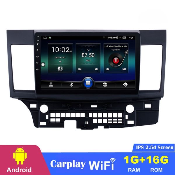 Reproductor de navegación GPS con DVD para coche, Radio de 10,1 pulgadas, unidad principal Android para Mitsubishi Lancer-ex 2008-2015, estéreo para coche