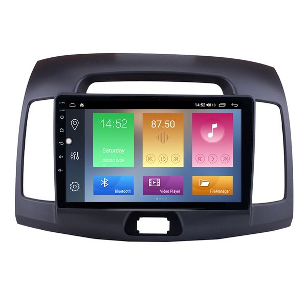 Lecteur radio de Navigation GPS dvd de voiture 9 pouces Android 10 pour Hyundai Elantra Auto 2007-2011 unité principale Support stéréo lien miroir