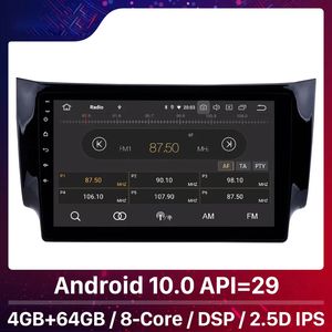 Radio de navegación GPS con dvd para coche para 2012-2016 NISSAN SYLPHY compatible con Carplay SWC RDS Android 10,0 IPS 2.5D pantalla