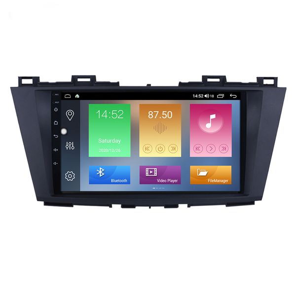 dvd de voiture Système de navigation GPS 9 pouces Android 10 Lecteur multimédia pour Mazda 5 2009 2010 2011 2012 Unité principale Radio à écran tactile stéréo