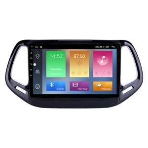 Lecteur dvd de voiture système de Navigation GPS pour Jeep Compass-2017 avec support USB commande au volant 10.1 pouces Android