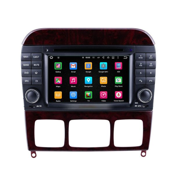 Reproductor Multimedia con sistema de navegación Gps y dvd para coche para mercedes-benz Clase S W220 S280 S320 S350 S400 S430 S500 1998-2005