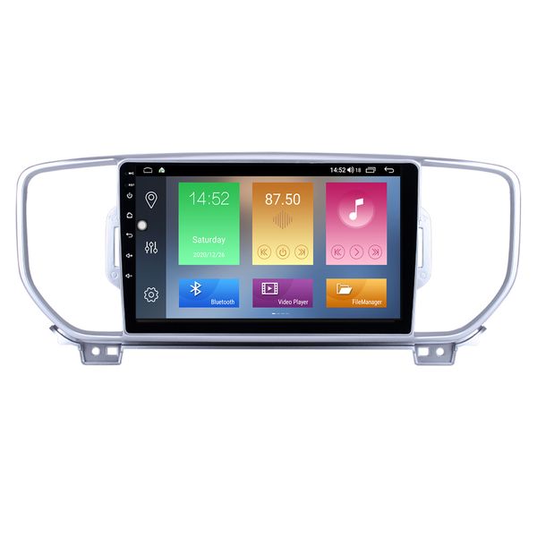 Lecteur radio dvd GPS de voiture pour KIA KX5 Sportage 2016-2017 avec prise en charge de la liaison miroir WIFI USB Commande au volant 9 pouces Android 10