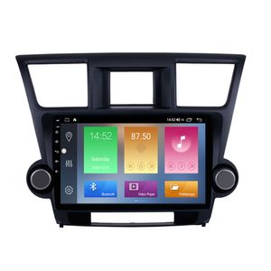 Lecteur dvd GPS Radio de voiture pour Toyota Highlander 2014-2015 avec USB WIFI miroir lien support caméra de recul 10.1 pouces Android
