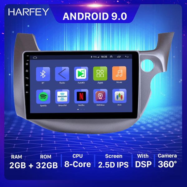 Reproductor de pantalla táctil de la unidad principal de dvd del coche para 2007-2013 HONDA FIT JAZZ RHD Android 10,1 