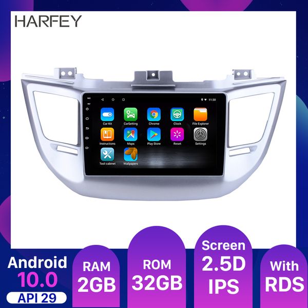 Lecteur multimédia dvd de voiture Android 10.0 9 pouces 2din RAM 2GB radio GPS pour Hyundai TUCSON 2014-2018