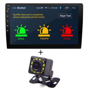 Lecteur DVD de voiture 10,1 pouces 2Din Android 10.0 Autoradio stéréo 1 + 16G IPS 2.5D Écran tactile Lecteurs MP5 GPS WIFI FM avec caméra de recul