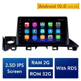 Lecteur multimédia dvd de voiture pour 2017-Mazda ATENZA Radio GPS haute Version RAM 2GB ROM 32GB 9 pouces Android 10.0 2.5D IPS écran