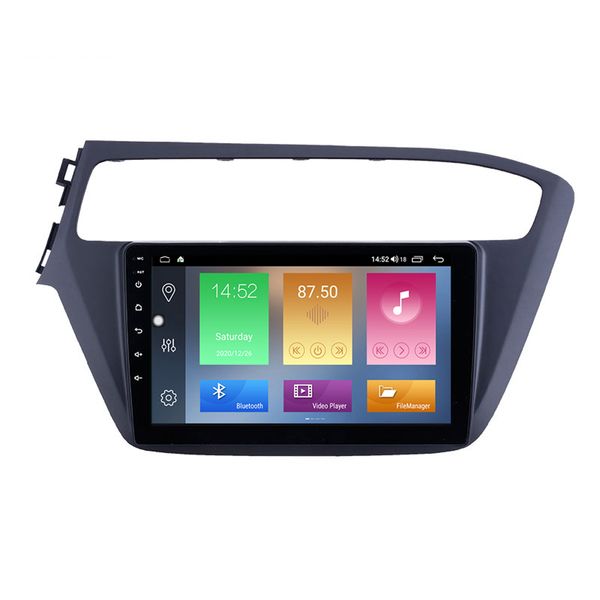 Lecteur multimédia DVD de voiture pour Hyundai i20 LHD 2018-2019 système de navigation GPS stéréo automatique système Android écran tactile 9 pouces avec Bluetooth USB WIFI AUX