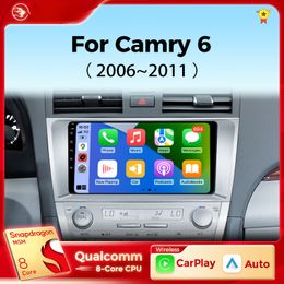 Reproductor multimedia de DVD de automóvil para Toyota Camry XV40 2005-2011 CARPlay Android Auto Radio Car Radio 4G Navegación GPS RDS DSP 48EQ