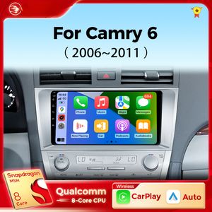 Car DVD Multimedia Player pour Toyota Camry XV40 2005-2011 Carplay Android Auto Radio Car Radio 4G Navigation GPS RDS DSP 48EQ