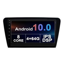Lecteur DVD de voiture 10 pouces Android pour VW OCTAVIA 2014-2015 2016-2018 multimédia stéréo Navigation GPS Radio