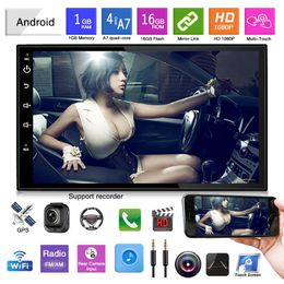 Auto dvd-speler 7 inch GPS Universele navigatie MP5 Radio RDS Video-uitgang 9 1 System2452