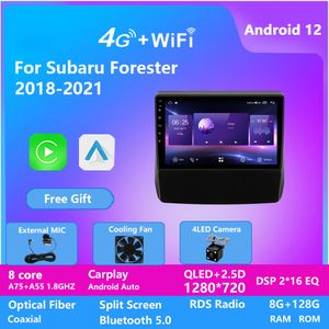 Reproductor de dvd para coche android Video Android 12 GPS radio con pantalla táctil para SUBARU Forester 2016-2018