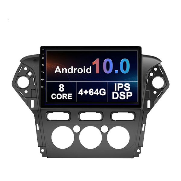 Lecteur DVD de voiture pour Ford MONDEO 2011-2013 Écran tactile de navigation Gps IPS WiFi Android 10.0 4 + 64 Go