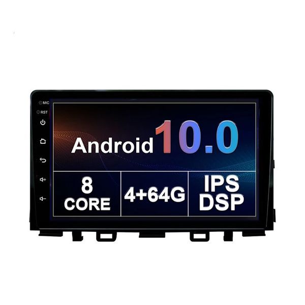 Lecteur DVD de voiture pour Kia Rio 2016-2018 GPS Auto Radio avec DSP BT WiFi MirrorLink 8 Core 10 '' Android