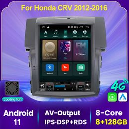 Lecteur DVD de voiture Navigation GPS pour Honda CRV CR-V 2012-2016 Tesla Style Android Radio multimédia auto stéréo Headunit