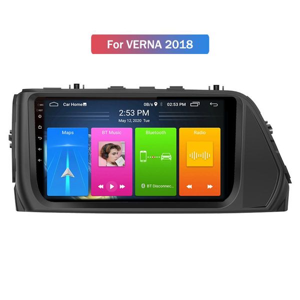 Lecteur DVD de voiture multimédia 2 Din Auto Radio pour HYUNDAI ENCINO 2018-2019 avec wifi bluetooth gps