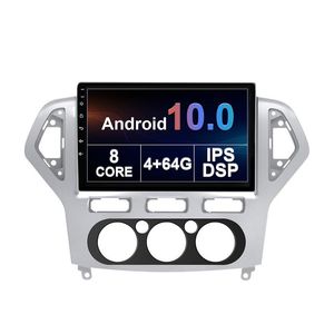 Lecteur DVD de voiture Radio Autoradio avec GPS pour FORD MONDEO 2007-2010 Support Caméra de vision arrière intégrée au cartable