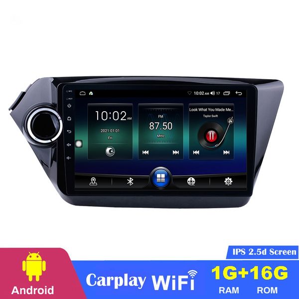 Autoradio lecteur dvd 2 din 9 pouces Android unité principale système GPS stéréo avec usb pour KIA K2 RIO 2011-2015 wifi