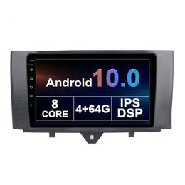 Auto DVD Radio Player Android gebouwd in WiFi Multimedia Video voor Benz Smart 2011-2015 met GPS 10 inch Touchscreen Ondersteuning CarPlay TPMS