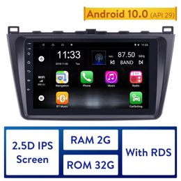 Radio DVD para coche Android 10,0 reproductor Multimedia para 2008-2015 Mazda 6 Rui wing 9 "2din Bluetooth WIFI navegación GPS