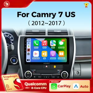 Voiture DVD Radio Android Auto pour Toyota Camry 7 XV 50 55 Version américaine 2012-2017 Carplay Multimedia Player Stéréo 48EQ GPS DSP DIN