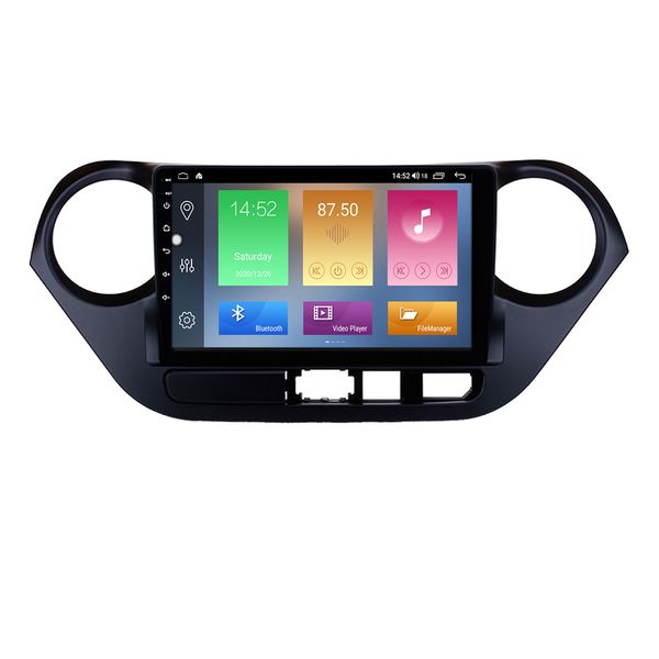 Lecteur Radio dvd de voiture pour HYUNDAI I10 LHD 2013-2016 avec support WIFI USB lien miroir OBD2 AUX 9 pouces Android 10 unité principale GPS