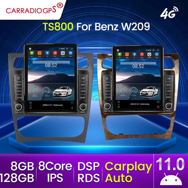 Radio Dvd para coche para Mercedes Benz Clase C W209 W203 C200 C320 C350 CLK 2002-2005 reproductor de vídeo Multimedia navegación GPS No 2 Din 2din
