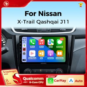 Voiture DVD Radio pour Nissan X-Trail 3 T32 Qashqai J11 2 2014-2020 Carplay Android Auto Qualcomm Car Stereo Multimedia Player DSP