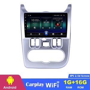 Reproductor de radio y dvd para coche para Renault Duster/Logan 2009-2013 unidad principal estéreo gps wifi 16GB video 9 pulgadas Android Quad core