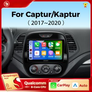 Radio DVD de voiture pour Renault Kaptur Captur Clio Samsung QM3 2017 2018 2019 2020 Multimedia Android 12 Auto Wireless Carplay 2din