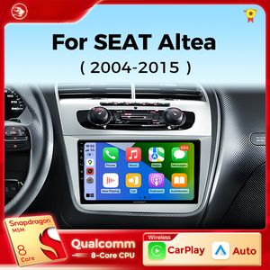 Radio DVD de voiture pour siège Altea XL 200 2004-2015 Carplay Android Auto Car Stereo Multimedia Player 4G WiFi DSP 48EQ LHD RHD