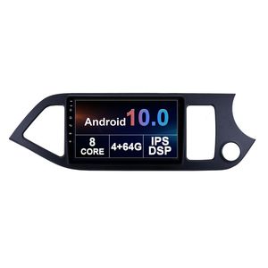 Reproductor de unidad frontal de Radio DVD para coche para KIA PICANTO 2011-2014 RHD Audio GPS navegador estéreo wifi 2.5D IPS pantalla doble din Android 10,0