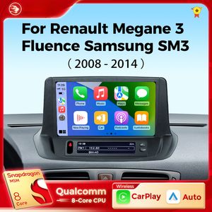 CAR DVD Radio Multimedia Play voor Renault Megane 3 RS Fluence Samsung SM3 2008 2014 2014 Android Auto Wireless CarPlay DSP 4G
