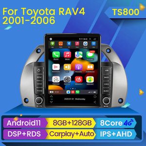 Lecteur multimédia Radio Dvd de voiture DSP 2din Android 11 pour Toyota RAV4 RAV 4 2001 2002 2003-2006 Navigation GPS vidéo CarPlay BT