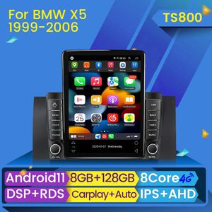 Autoradio dvd multimédia lecteur vidéo 8G Android 11 Carplay pour BMW 5 E39 E53 X5 1995-2006 Navigation GPS 2 Din