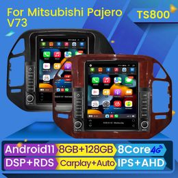 CAR DVD Radio Multimedia Video Player Android voor Mitsubishi Pajero V73 V77 V68 V75 1997-2011 Tesla Type Navigatie GPS BT