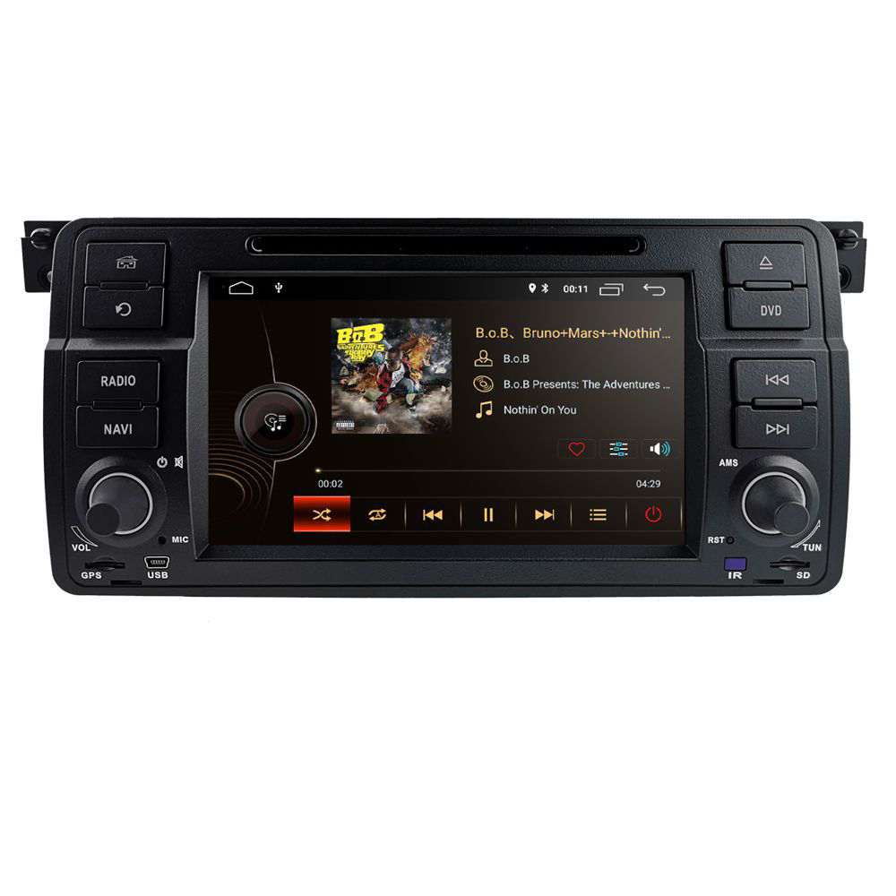 CAR DVD-radiospelare Android Head-enhet för BMW E46 00-06 GPS Navigation MP5 Multimedia