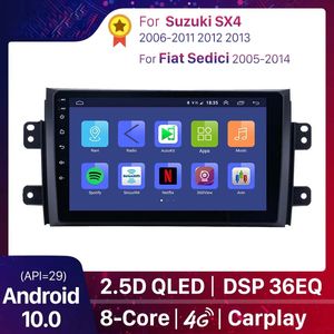 Auto DVD Radio Player voor Suzuki SX4 2006-2013 FIAT SEDICI 2005-2014 Android 10.0 DSP Qled 4G GPS Multimedia Player