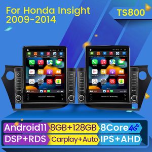 Lecteur multimédia vidéo dvd de voiture pour Honda Insight 2 2009-2014 Auto Android Navigation GPS Audio Autoradio Carplay BT