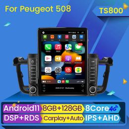 Reproductores de vídeo y Radio Dvd para coche IPS para Peugeot 508 508SW 2011-2018 CarPlay Android navegación GPS automática No 2 Din 2din DVD