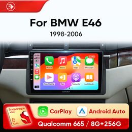 CAR DVD Radio Wireless CarPlay Android Auto voor BMW E46 M3 318/320/325/330/335 4G Multimedia Player GPS 2 DIN Autoradio