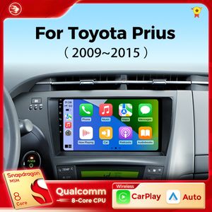 Voiture DVD Stéréo pour Toyota Prius XW30 Multimedia 2009-2015 Player CarPlay 2din GPS Android Car Radio Navigation No 2Din DVD
