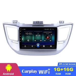 Lecteur de navigation GPS stéréo dvd de voiture pour Hyundai TUCSON 2014-2018 avec prise en charge USB WIFI SWC 1080P 9 pouces Android