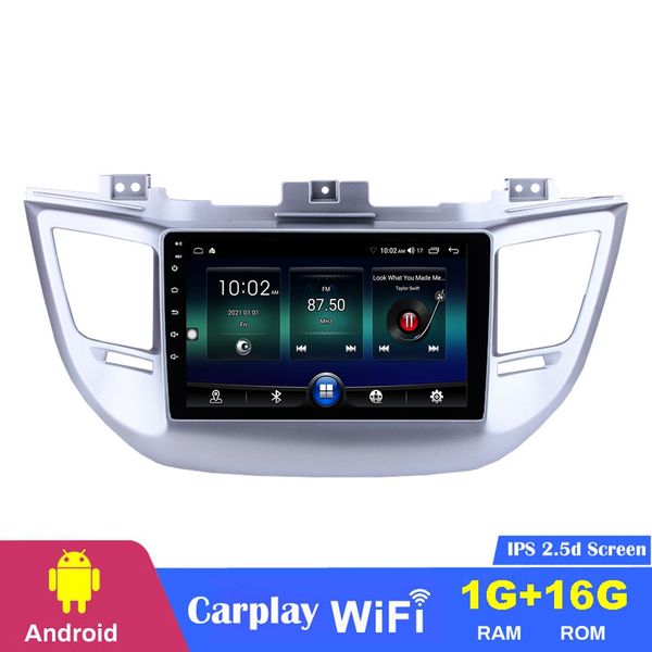 Lecteur de navigation GPS stéréo dvd de voiture pour Hyundai TUCSON 2014-2018 avec prise en charge USB WIFI SWC 1080P 9 pouces Android