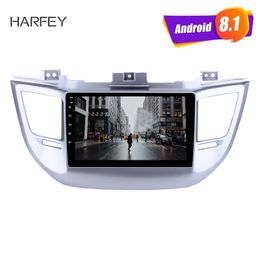 Autoradio dvd stéréo pour Hyundai TUCSON 2014-2018 9 "Android GPS Navi avec Bluetooth musique miroir lien USB SD AUX SWC