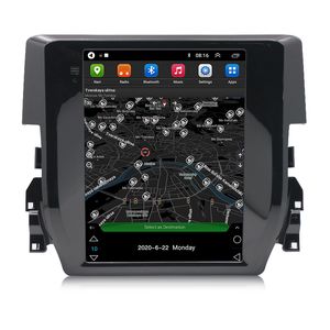 Voiture dvd écran tactile vertical 2 din lecteur vidéo récepteur stéréo android GPS navigation pour Honda CIVIC-2016 Auto Radio