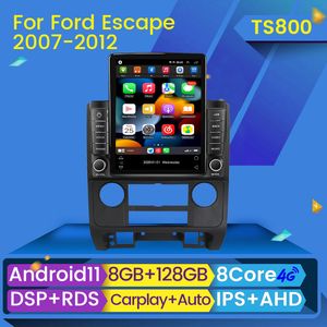 CAR DVD VIDEO Multimedia Stereo Android 11 Smart Autoradio Audio voor Ford Escape 2007 - 2012 GPS Auto Speler CarPlay IPS 2Din BT